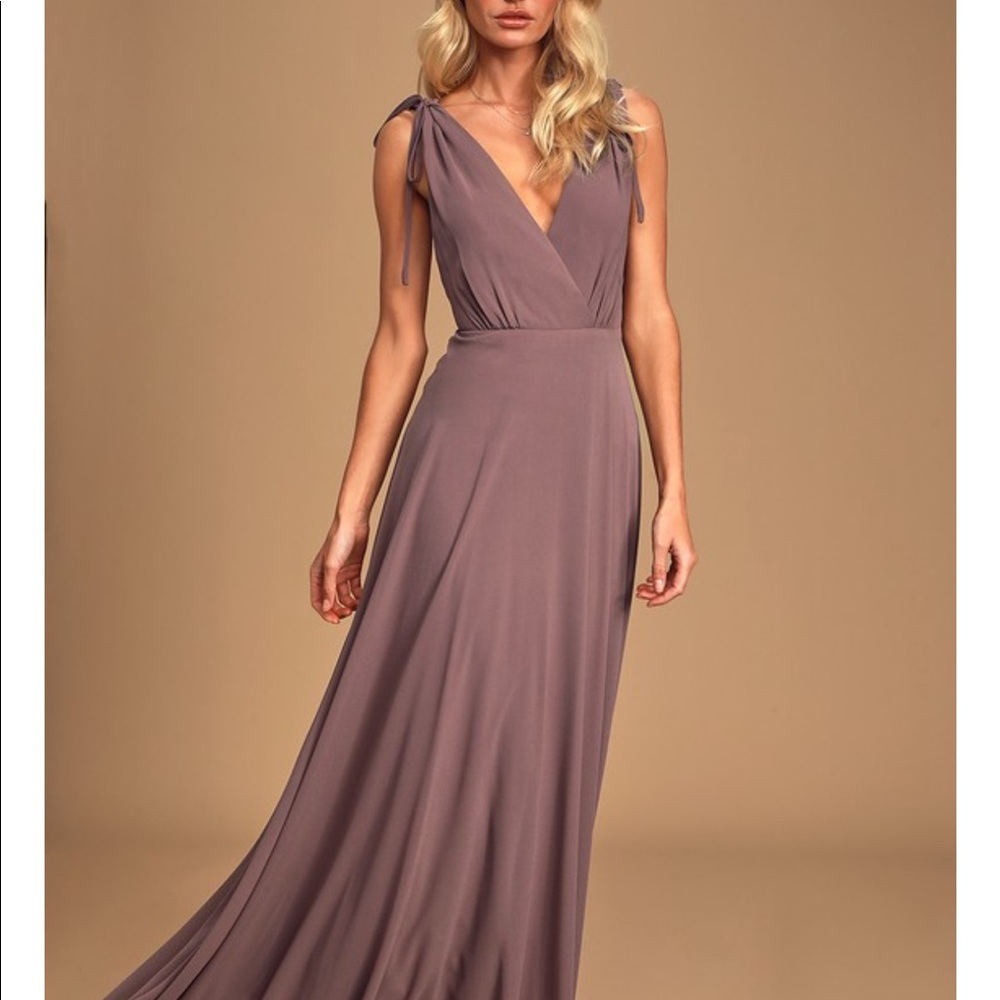 Lulu’s- Backless Purple Maxi Dress